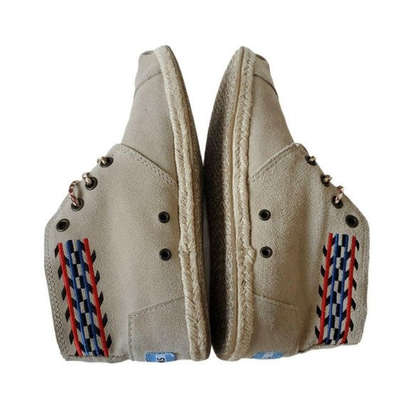 Toms Sand Alarco Desert Botas Chukka Boot Suede Leather Tan Lace Up Size 5.5 - Picture 7 of 11